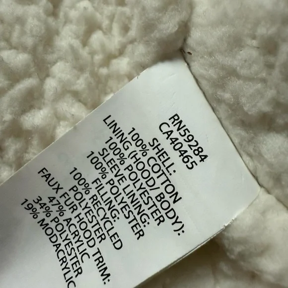 The Children's Place Floral Puffer Jacket with Faux Fur Hood - Picture 8 of 8